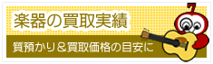 楽器の買取実績